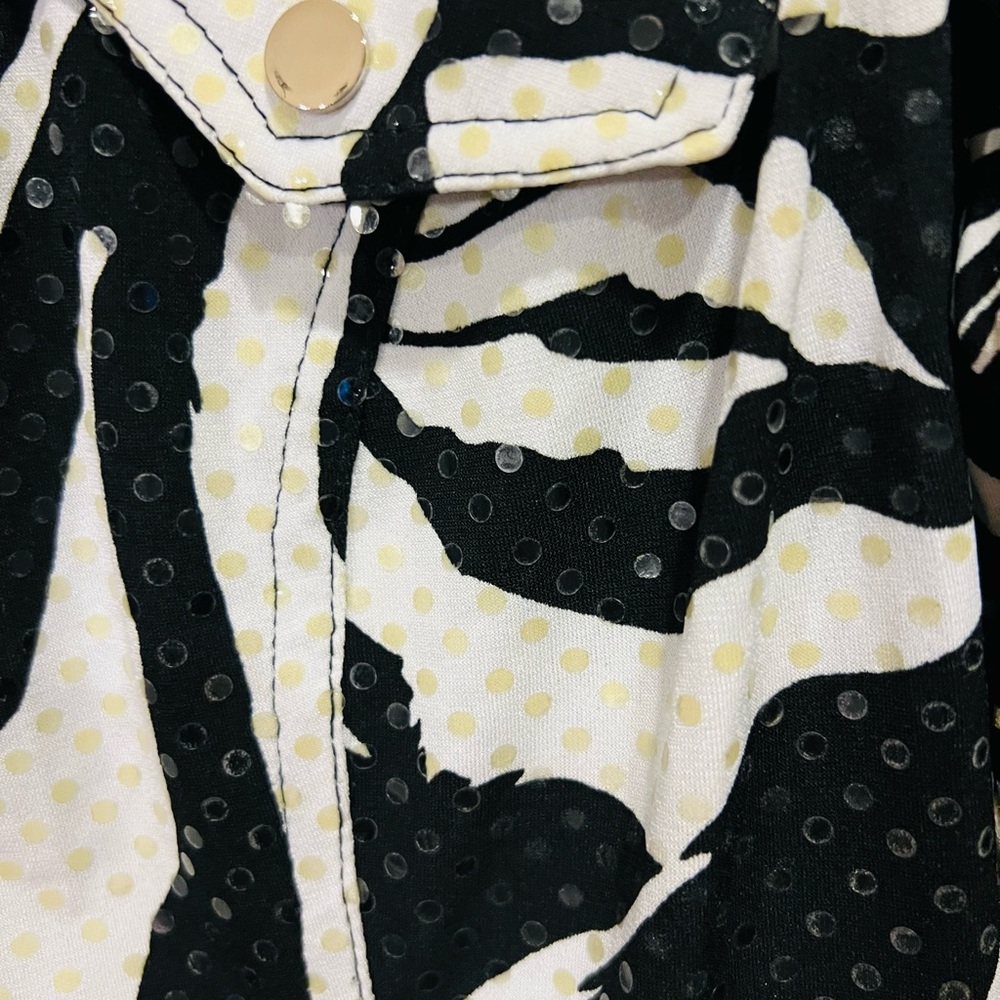 Large Cache Sequin Covered Western Style Shirt Wi… - image 2